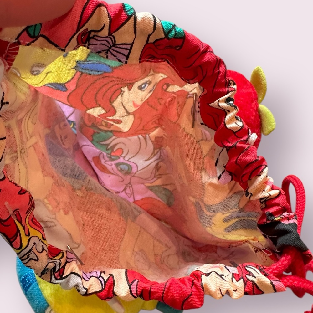 Tokyo Disney Resort Little Mermaid Colorful Drawstring Bag - Picture 7 of 9